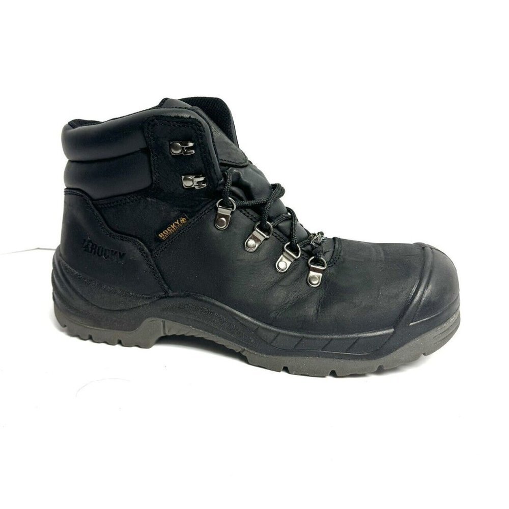 Rocky Men's Worksmart Comp Toe Work Boot Black Size 10 M